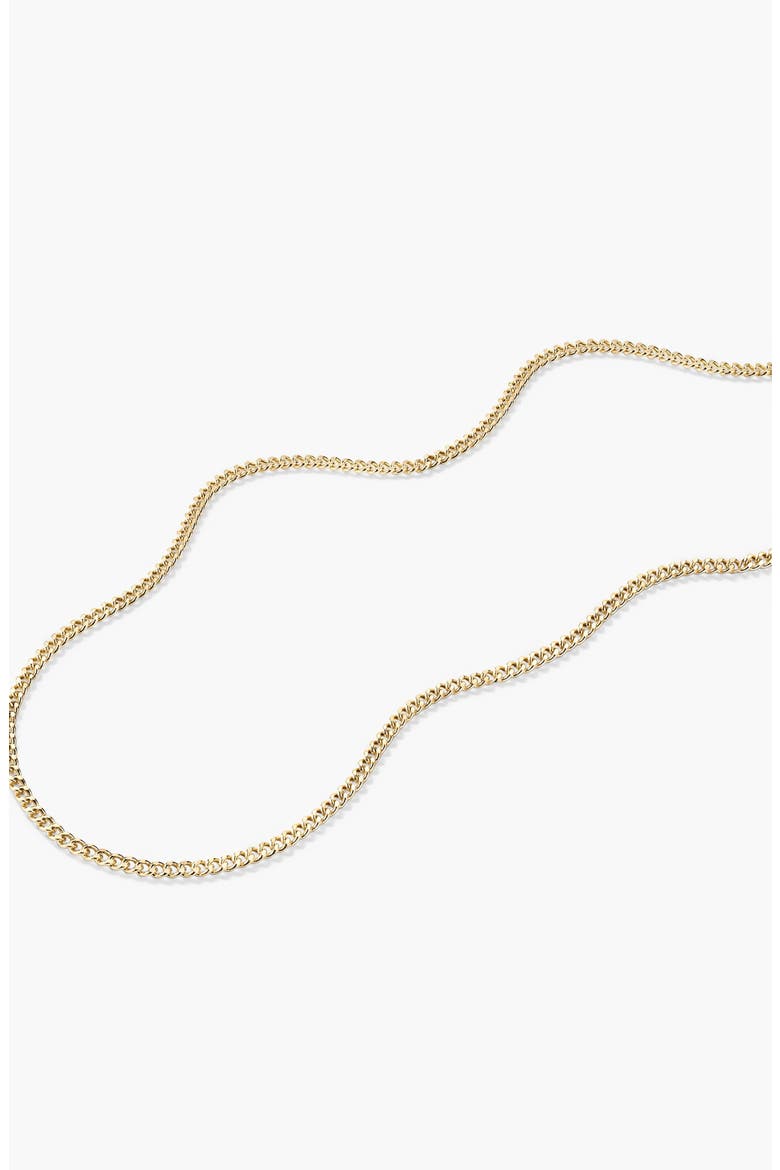 Curb Chain Necklace, Alternate, color, Yellow Gold