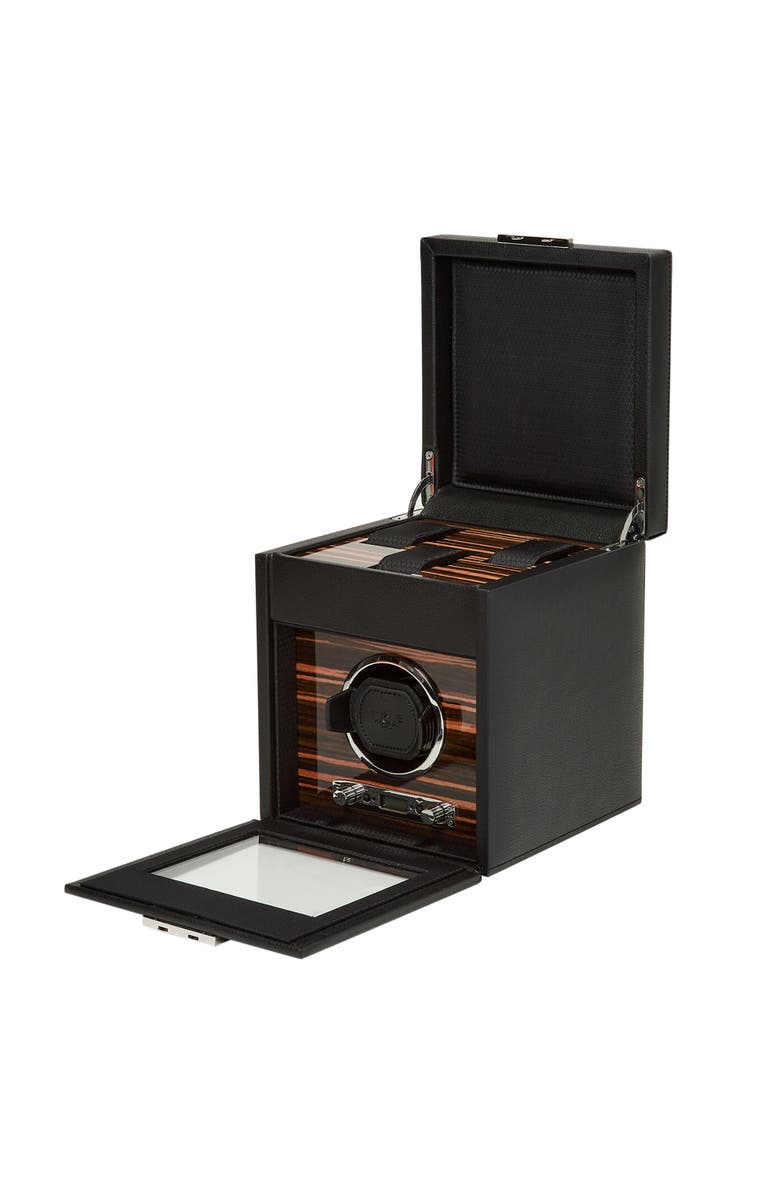 WOLF Roadster Single Watch Winder with Storage, Alternate, color, Black