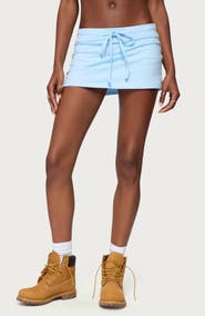 EDIKTED Bayside Stretch Cotton Micro Skort