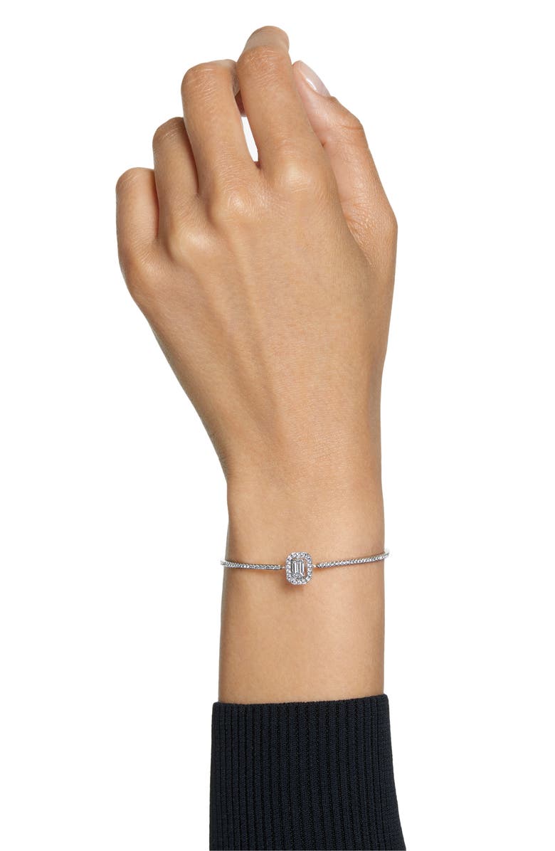 Swarovski Una Swarovski Crystal Bangle, Alternate, color, 