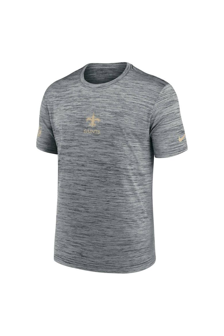 Men's Nike Gray New Orleans Saints Sideline Velocity Performance T-Shirt, Alternate, color, Gray