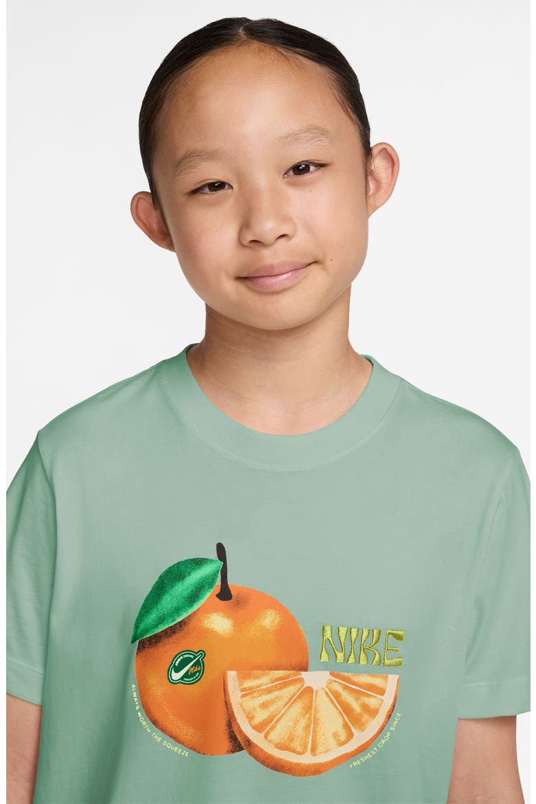 Kids' Sportswear Fresh Cotton Oversize Graphic T-Shirt, Alternate, color, STEAM