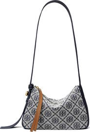Tory Burch Small Romy T Monogram Canvas Shoulder Bag