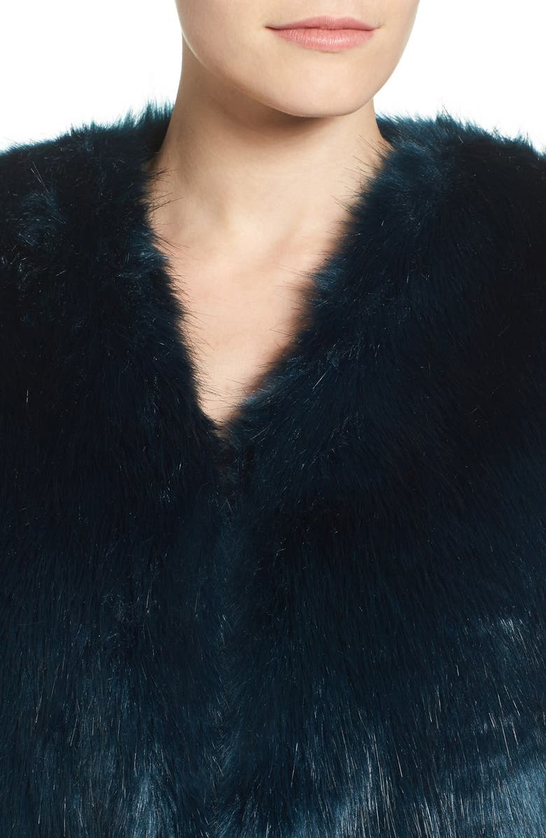 Evelyn K Faux Fur Vest, Alternate, color,