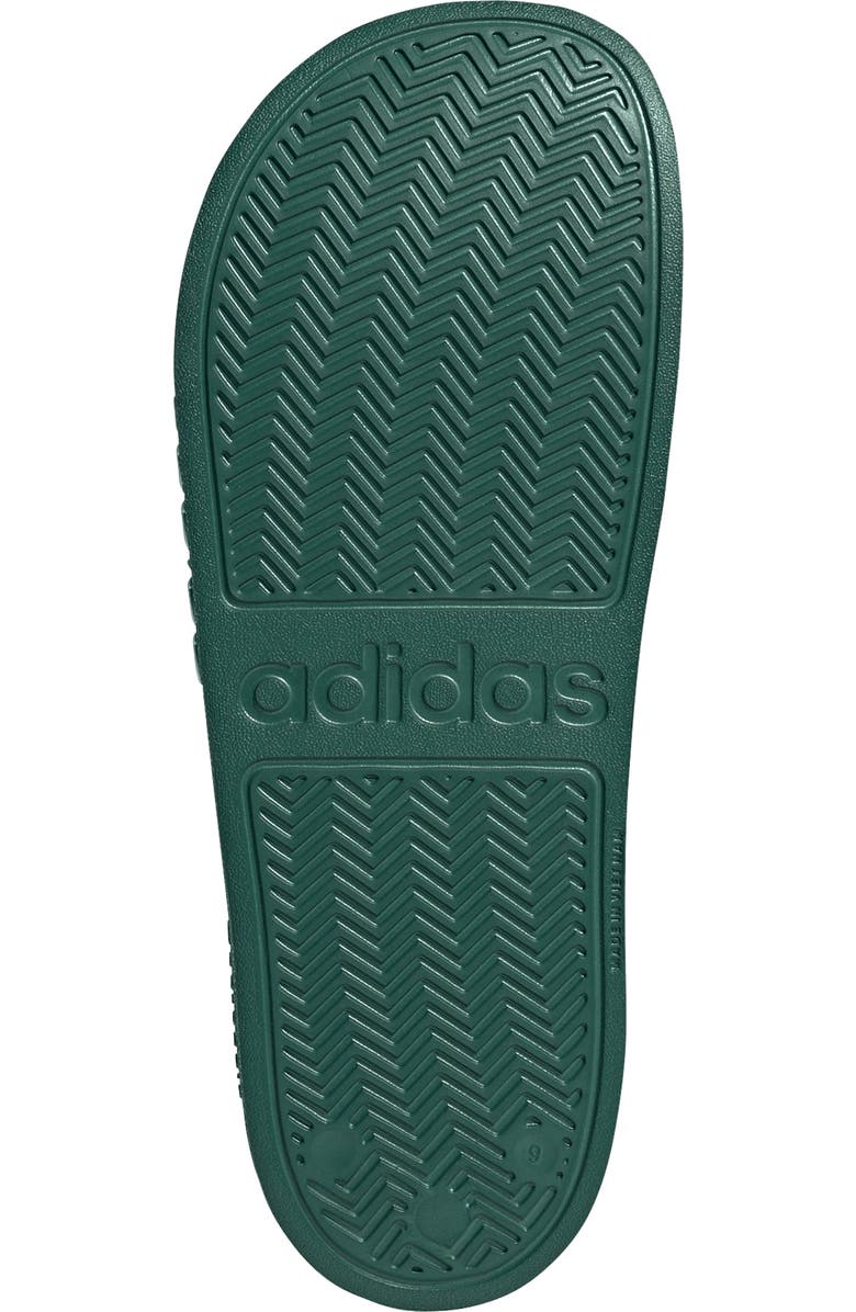 adidas Adilette Shower Slide, Alternate, color, Court Green/ White/ Green