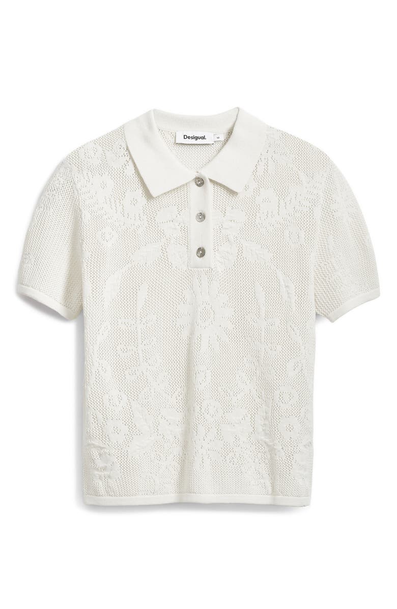 Desigual Openstitch Short Sleeve Polo, Alternate, color,