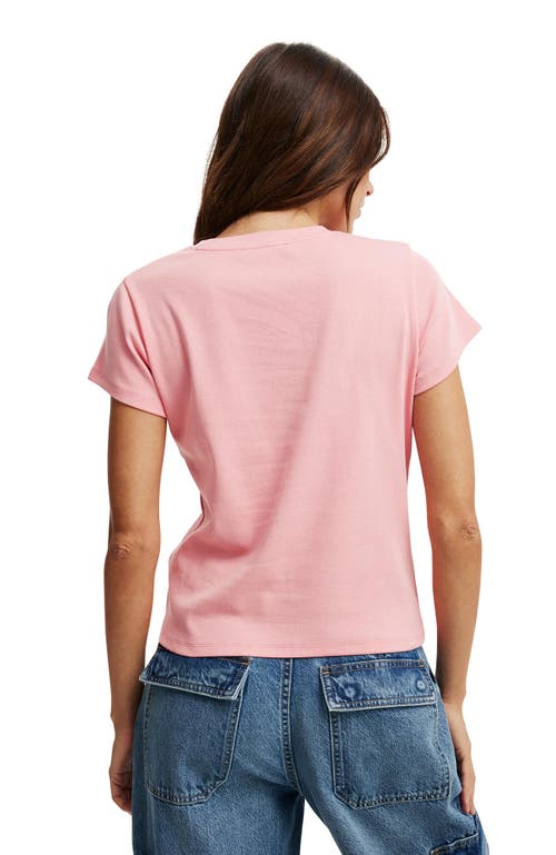 Cotton On 90s Baby Tee In Hot Hibiscus