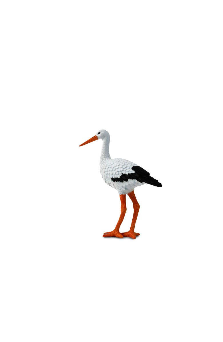 Safari Ltd. White Stork Kids Toy Figure, Alternate, color, NO COLOR