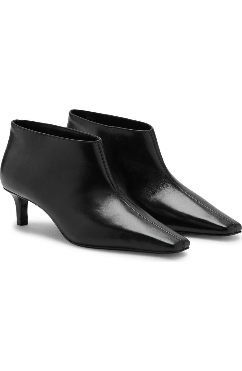 MANGO Kitten Heel Bootie, Main, color, Black