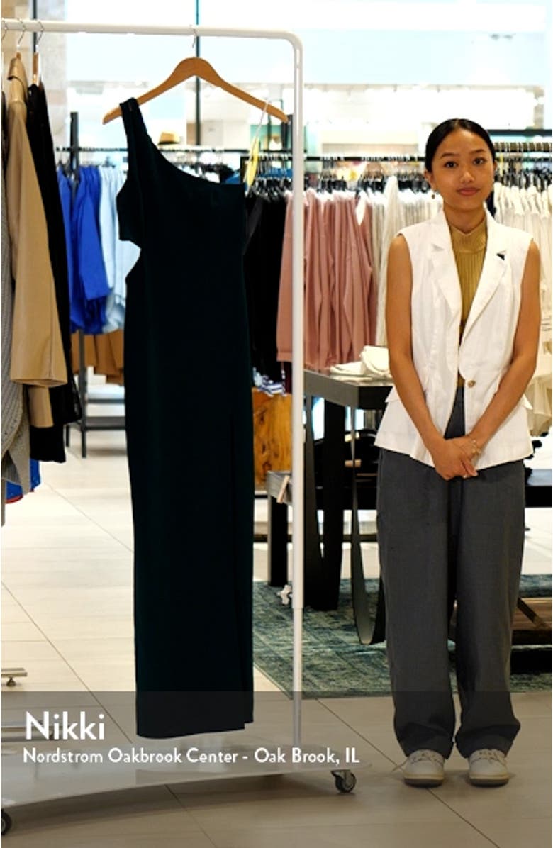 Simply Beautiful One Shoulder Column Gown, sales video thumbnail