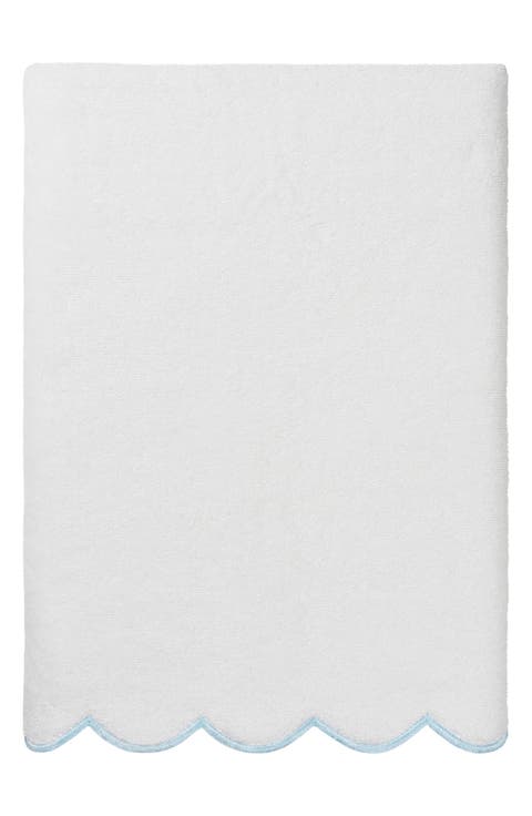 Adornia Scallop Bath Towel