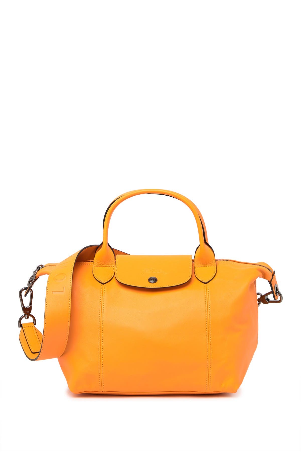 Longchamp Le Pliage Cuir Leather Top Handle Bag, Main, color, 