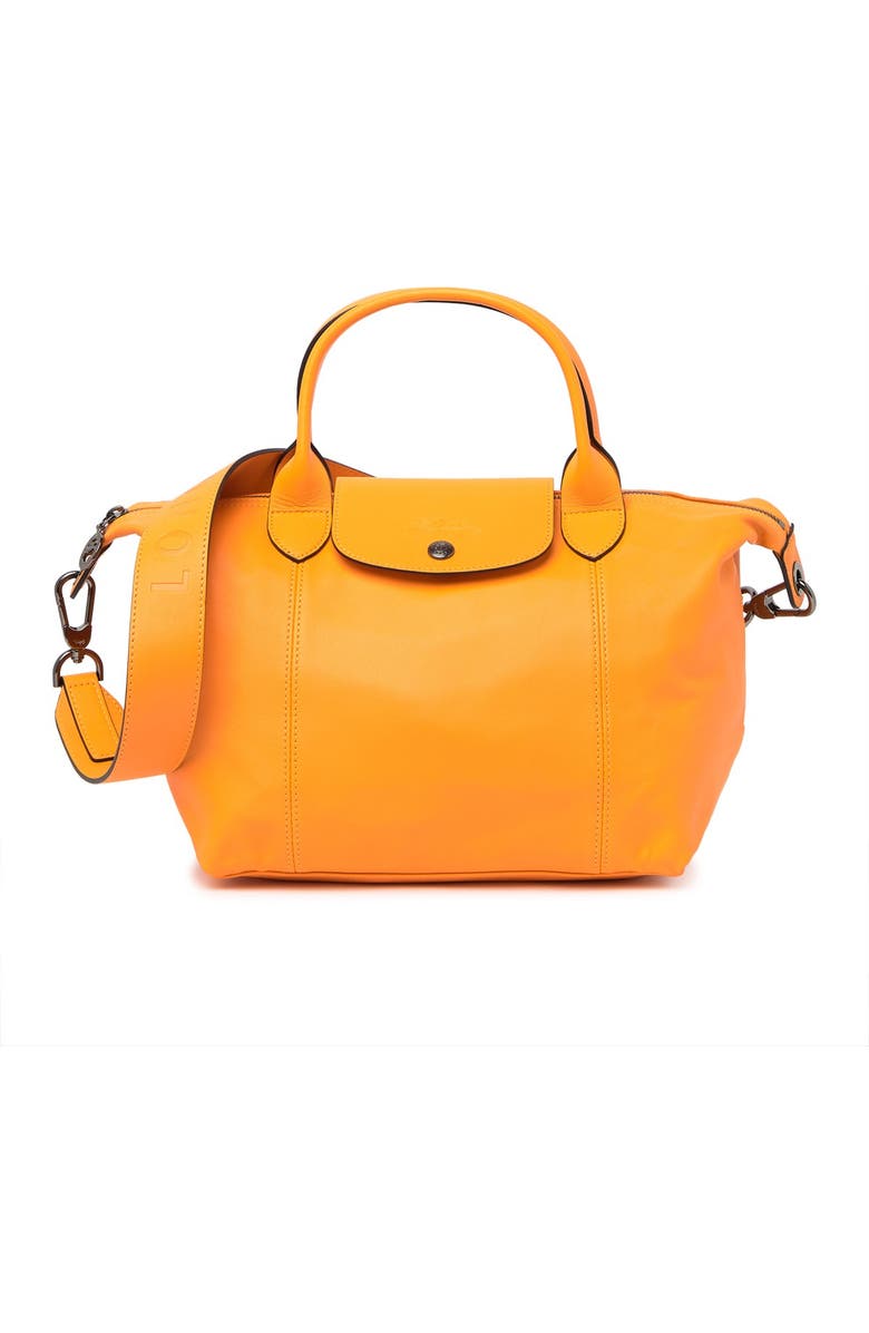 Longchamp Le Pliage Cuir Leather Top Handle Bag, Main, color,