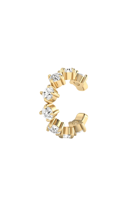 Starlight Lab Diamond Ear Cuff in 14K Gold