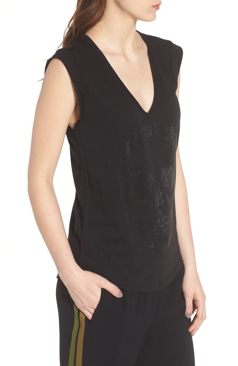 Zadig & Voltaire Skull Tee, Alternate, color, 