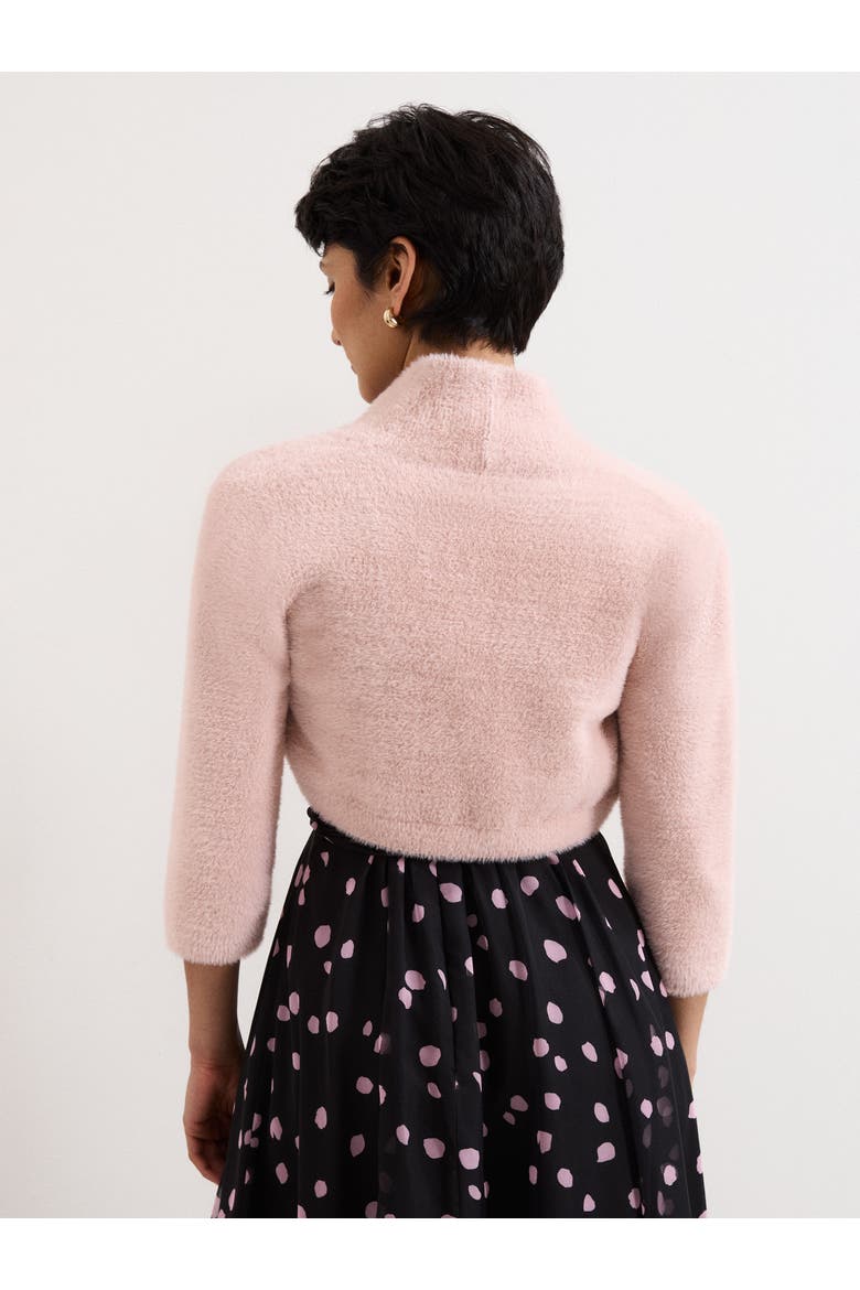 Fay Fluffy Cropped Bolero, Alternate, color, Antique Rose