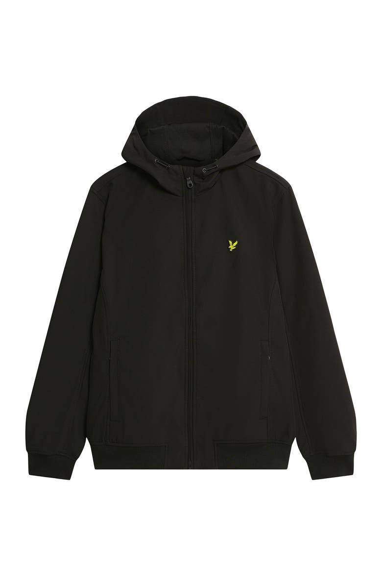 Lyle & Scott Mesh Back Long Sleeve Softshell Jacket, Alternate, color, Jet Black