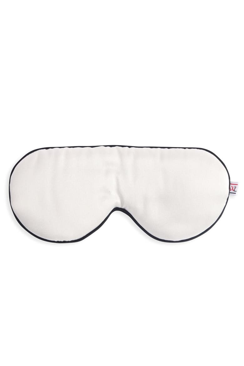 Luxurious Cruelty Free 100% Mulberry Silk Eye Mask, Alternate, color, White