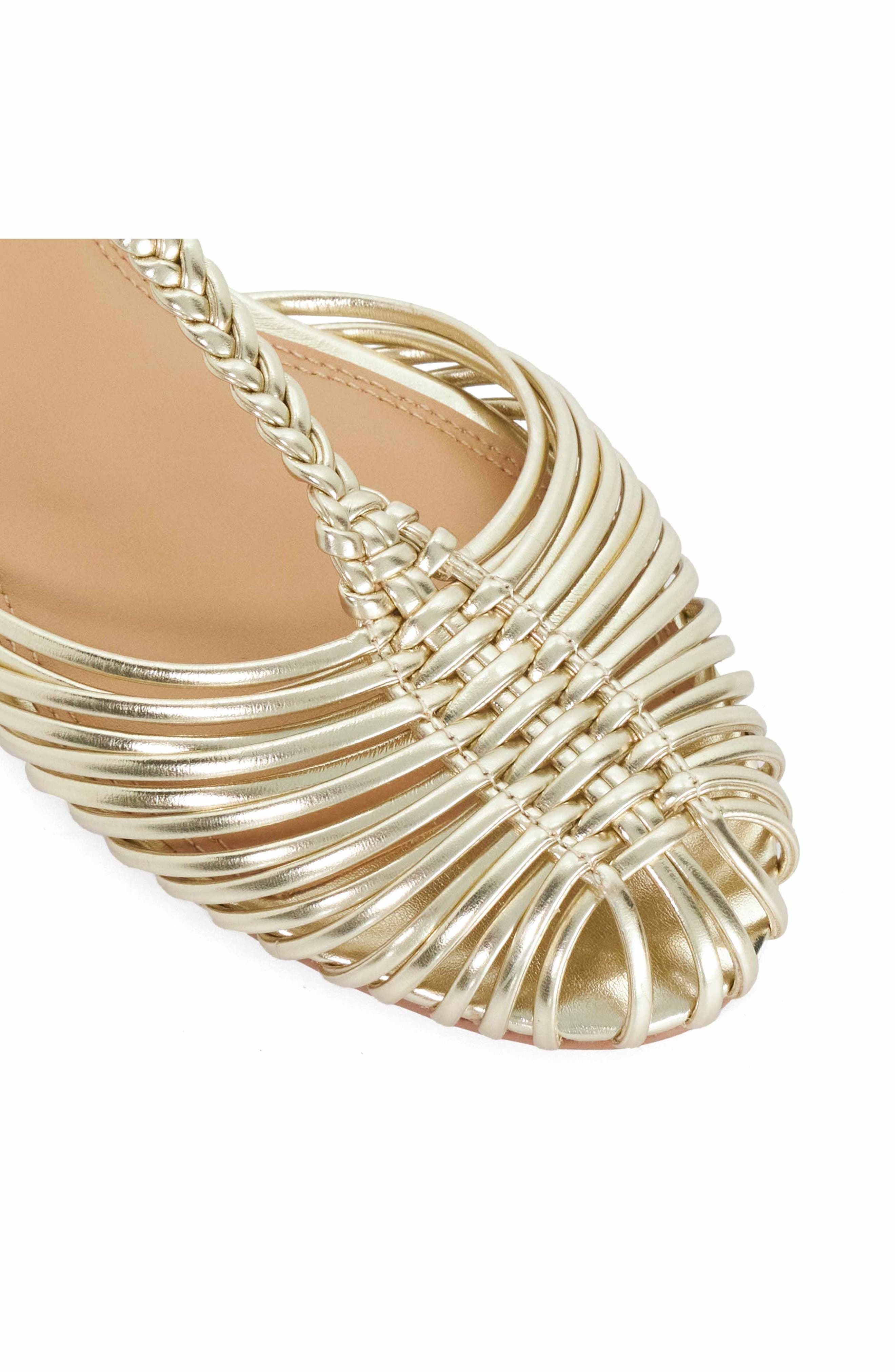 Harmoni Ankle Strap Sandal, Alternate, color, GOLD