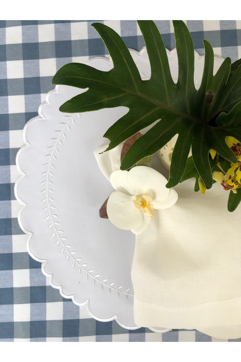 Arrow Placemat, Alternate, color, White