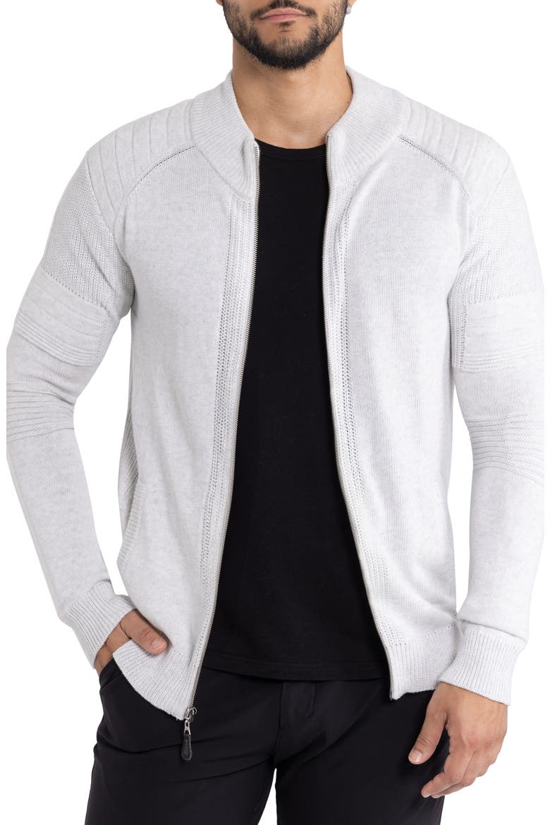 Full-Zip Sweater Jacket, Main, color, OATMEAL