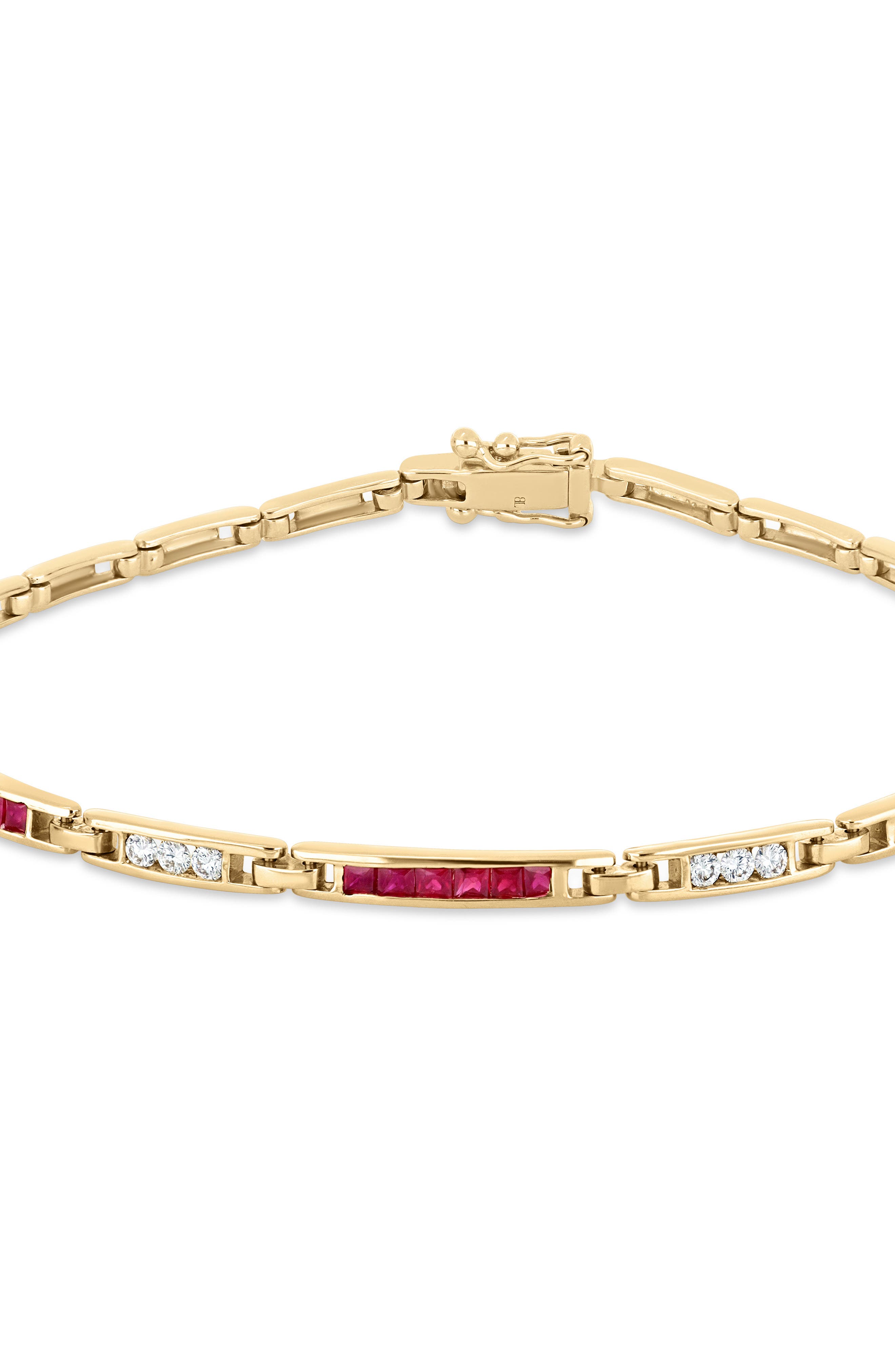 Bony Levy 18K Gold El Mar Gemstone and Natural Diamond Line Bracelet ...
