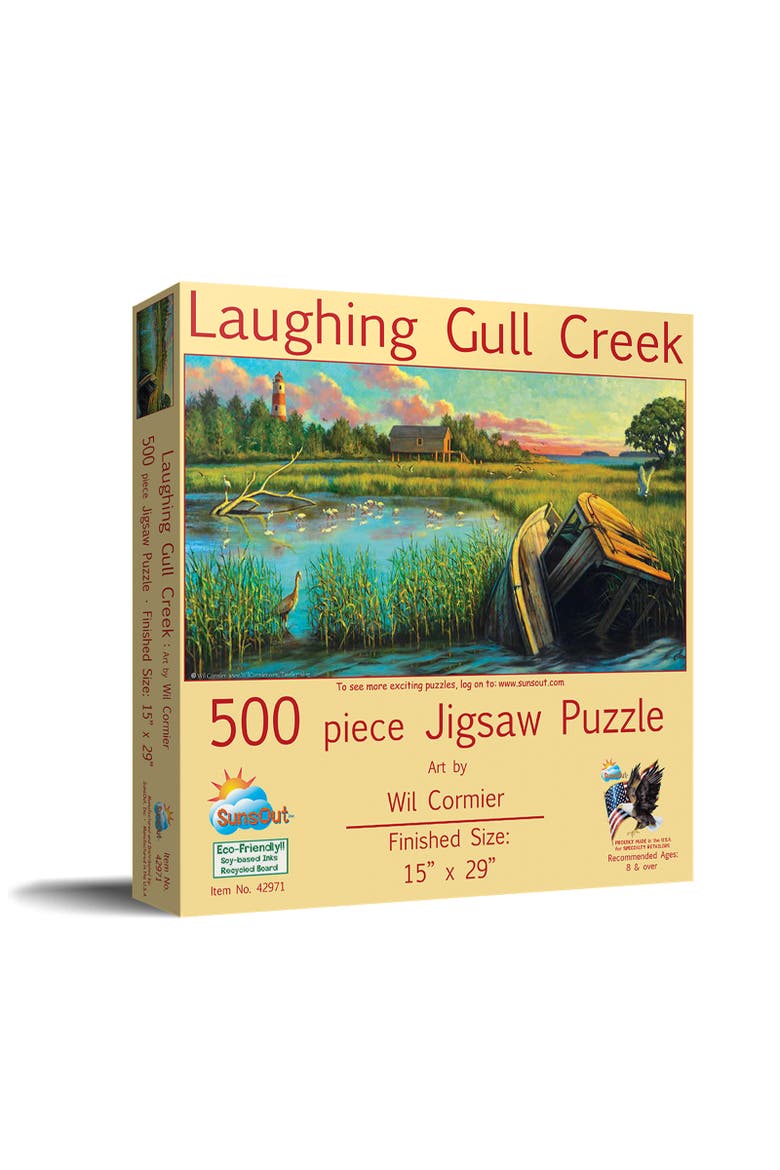 Laughing Gull Creek 500 piece Jigsaw Puzzle for Adults, Main, color, Multicolor