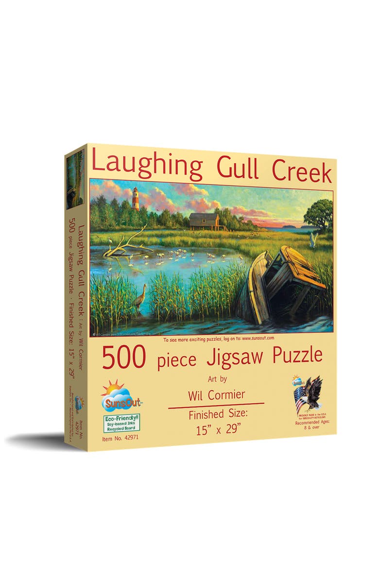 Sunsout Laughing Gull Creek 500 piece Jigsaw Puzzle for Adults, Main, color, Multicolor