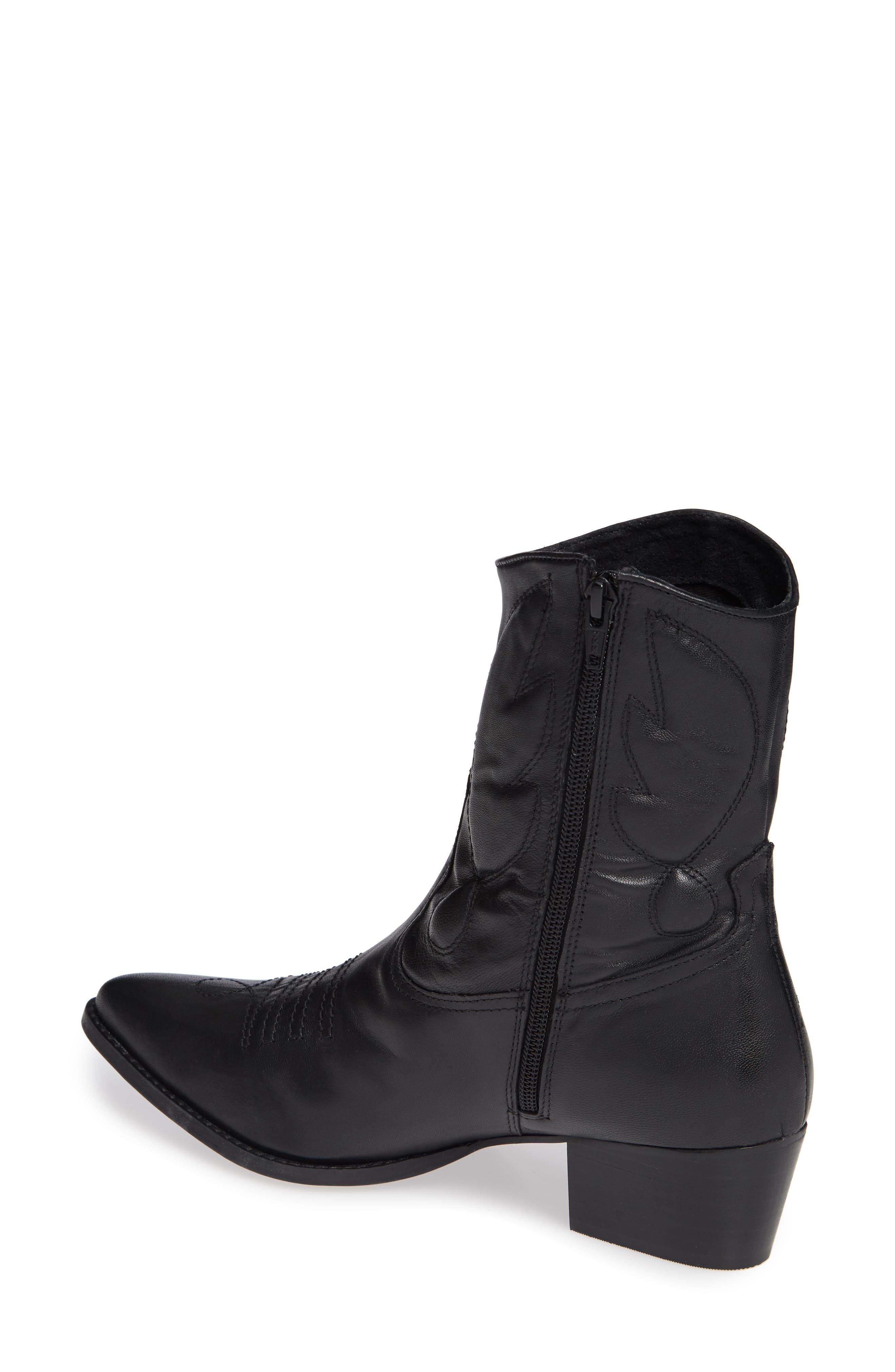 Topshop Arizona 2 Western Bootie, Alternate, color, 