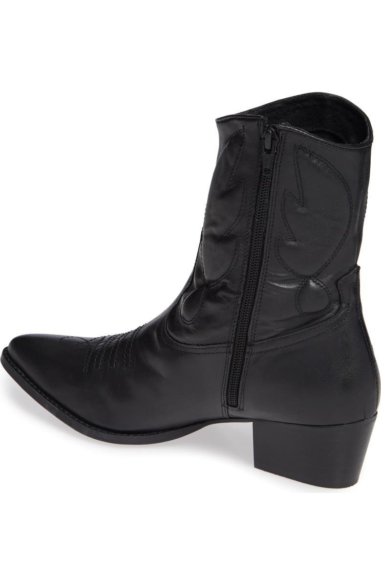 Topshop Arizona 2 Western Bootie, Alternate, color,