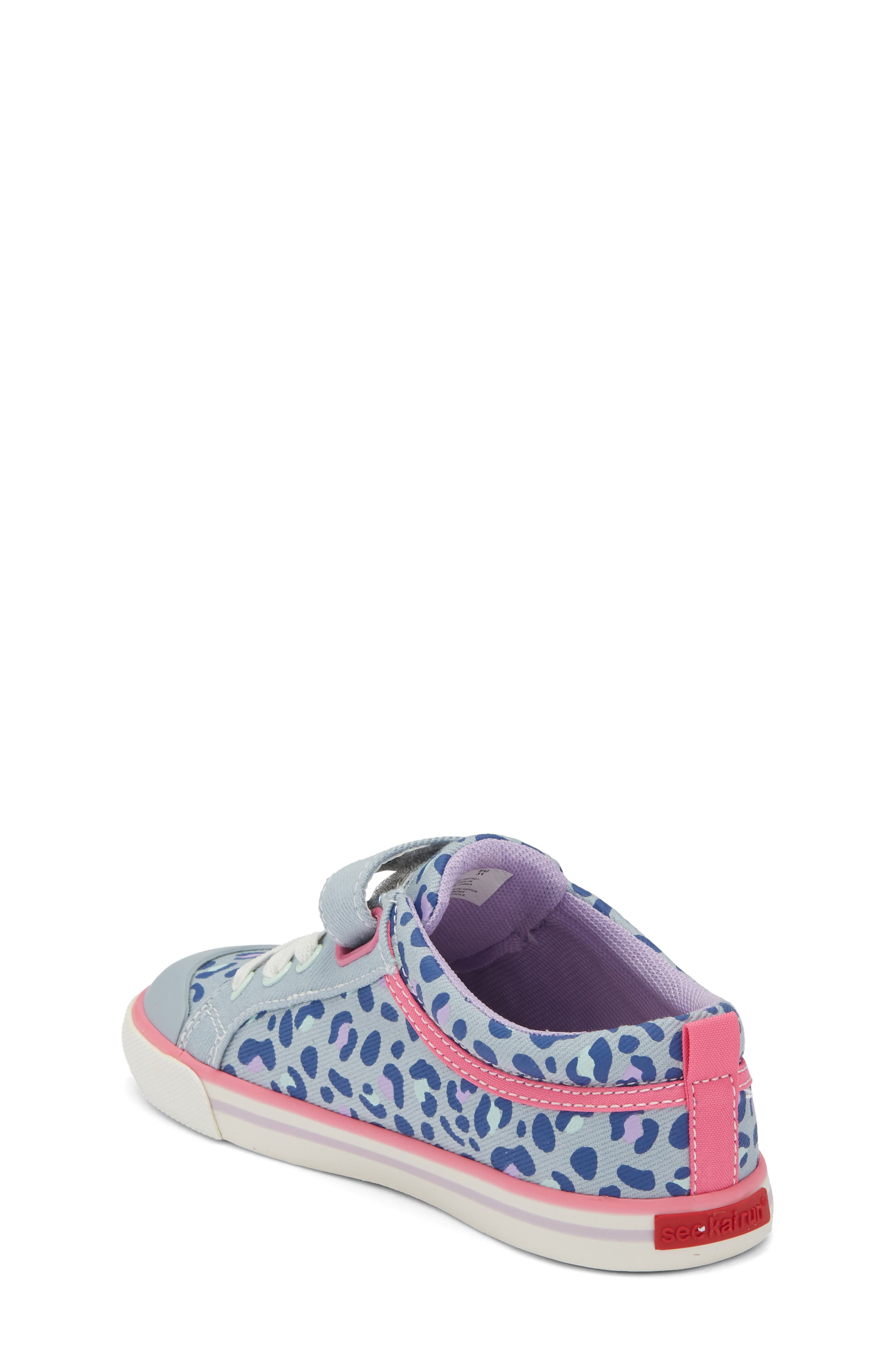 See Kai Run Kids' Kristin Sneaker, Alternate, color, Sky Blue/Leopard
