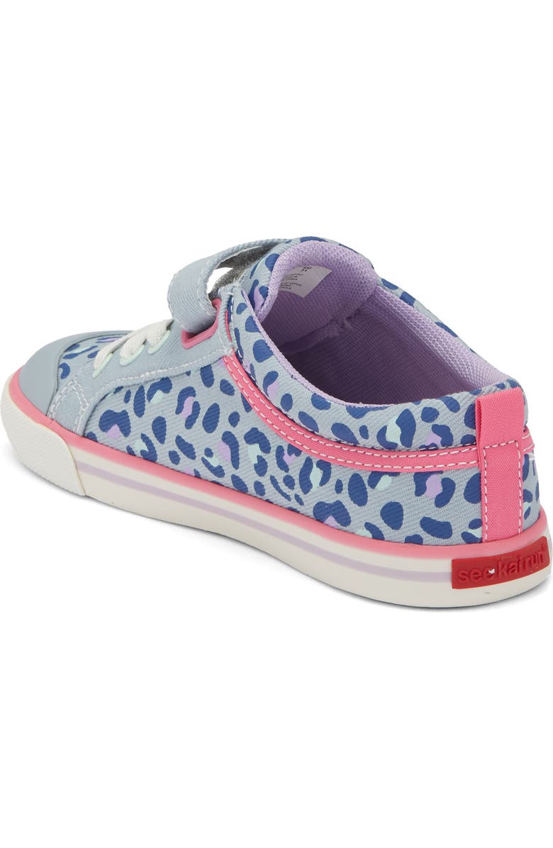 See Kai Run Kids' Kristin Sneaker, Alternate, color, Sky Blue/Leopard