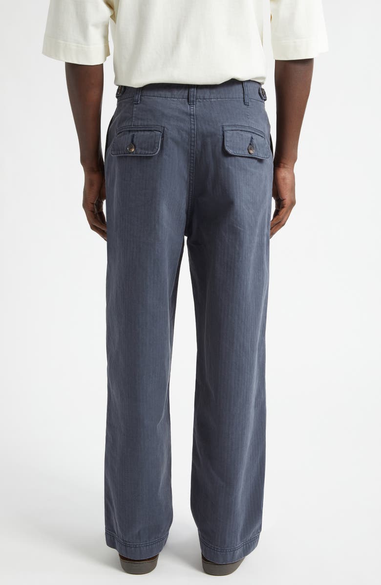 The Elder Statesman Herringbone Carpenter Pants, Alternate, color, Twilight