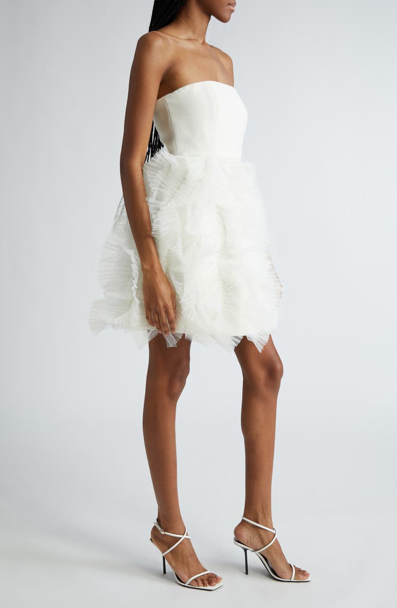 Cinq à Sept Ryan Ruffle Strapless Dress, Alternate, color, 