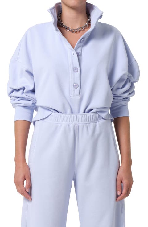 Mirelle Oversize Henley Sweatshirt