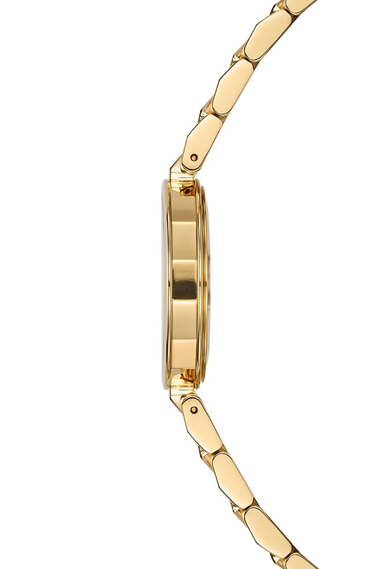 Mother-of-Pearl Stainless Steel Bracelet Watch, Alternate, color, GOLD/ STAINLESS STEEL