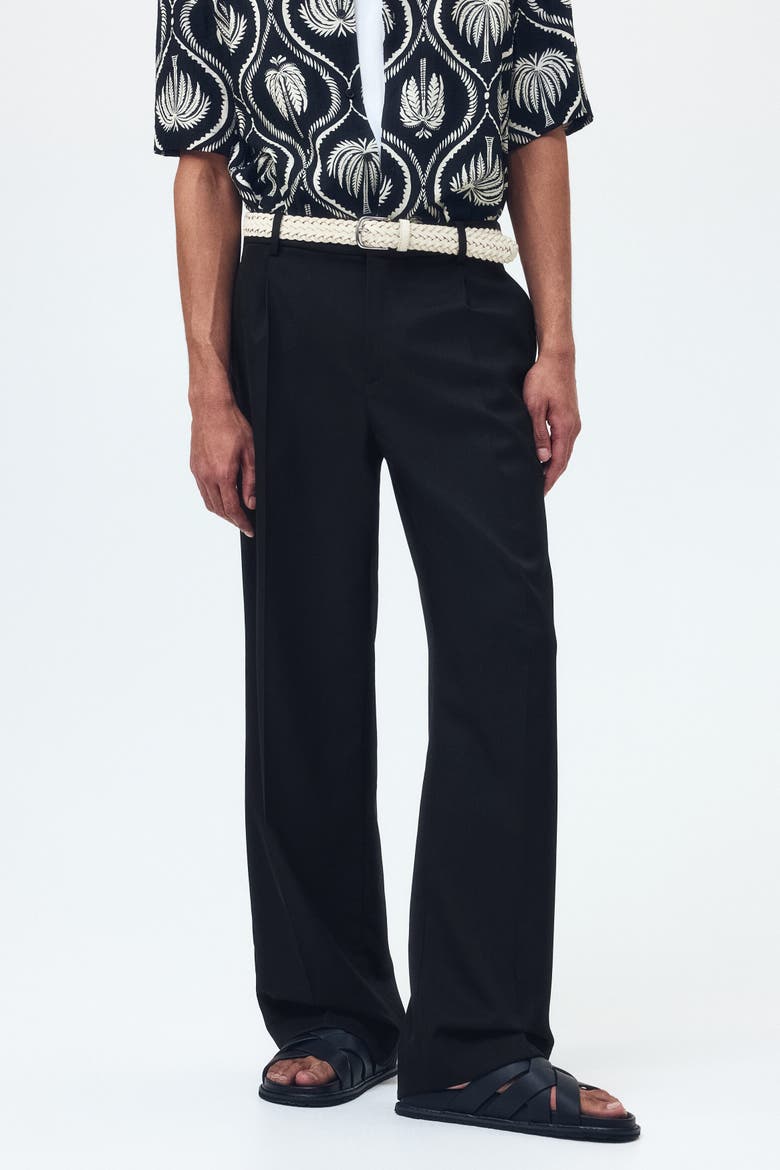 Loose-fit Tailored Pants, Alternate, color, Black