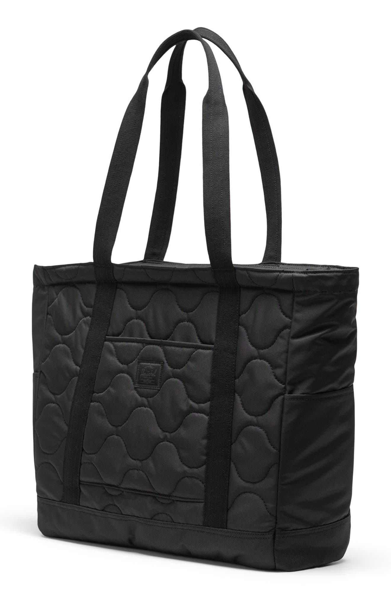 Herschel Supply Co. Heritage Quilted Tote Bag, Alternate, color, Black