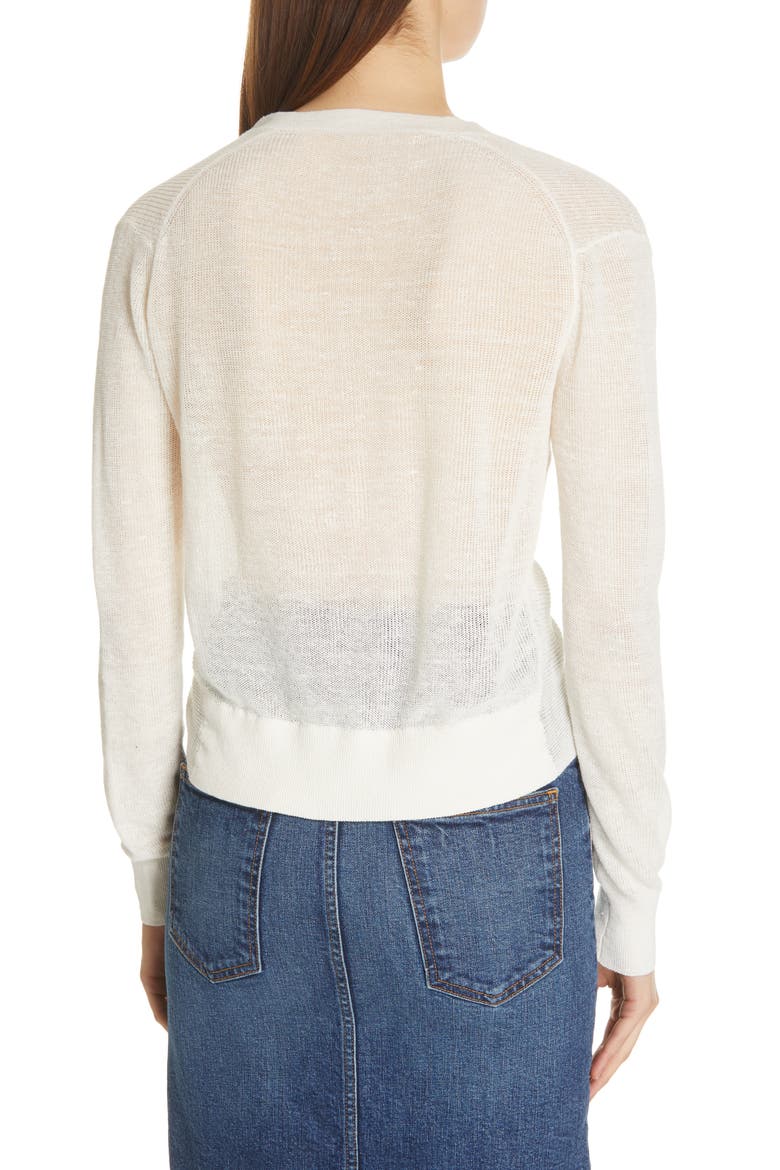 Soren Linen Blend Sweater, Alternate, color, IVORY