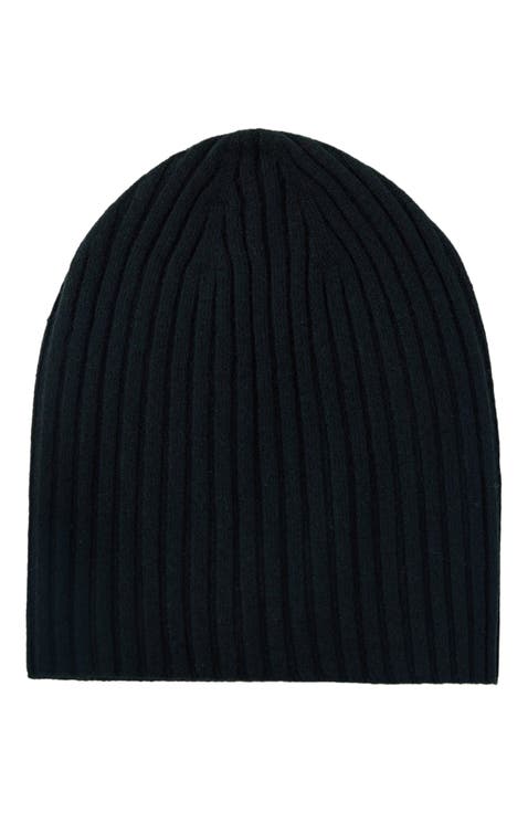Cashmere Rib Knit Hat