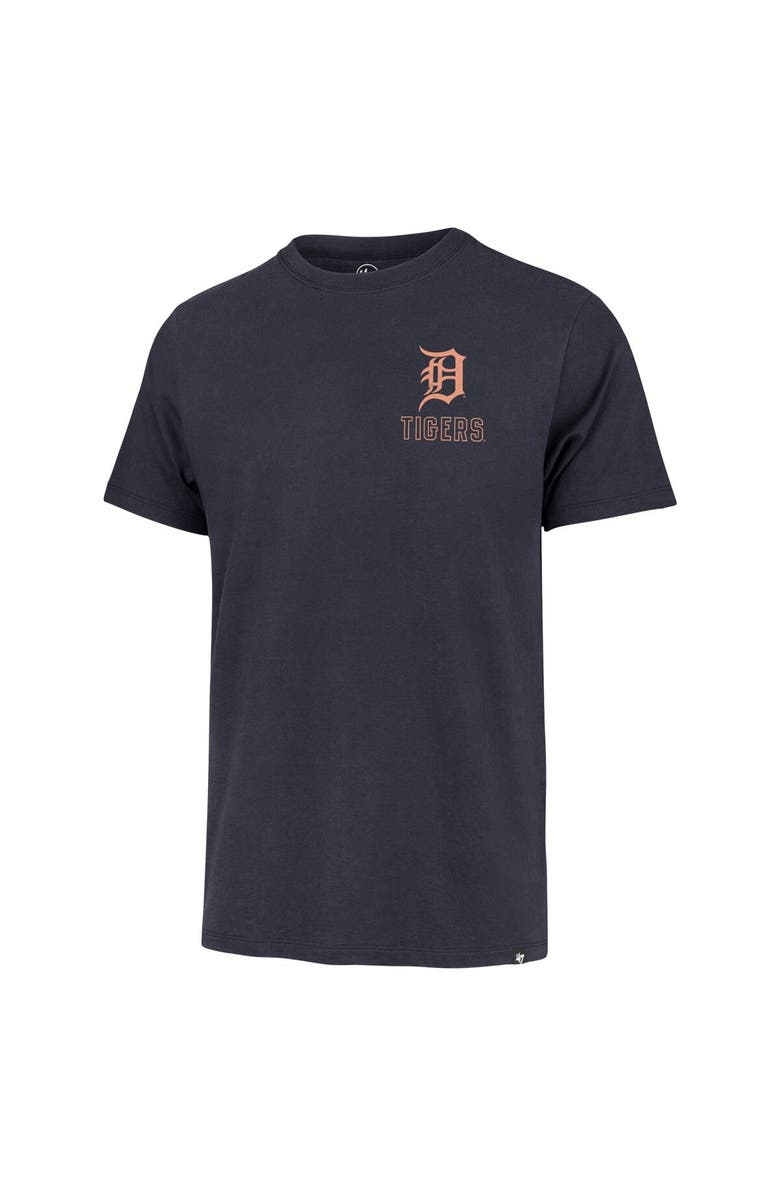 '47 Men's '47 Navy Detroit Tigers Hang Back Franklin T-Shirt, Alternate, color, 