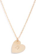 Set & Stones Sophia Initial Heart Pendant Necklace
