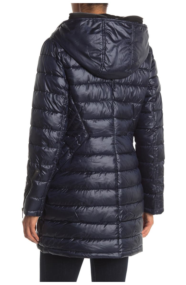 French Connection Softshell Dickey Insert Puffer Jacket, Alternate, color,