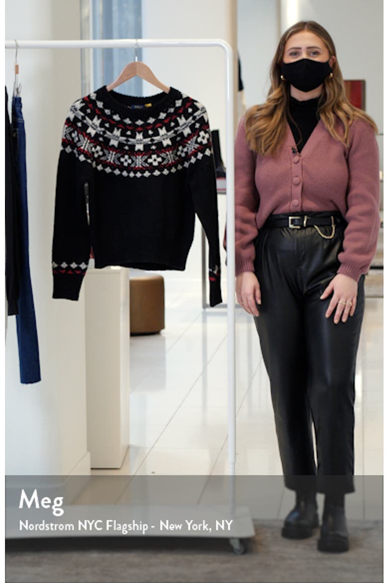 Fair Isle Wool Blend Sweater video