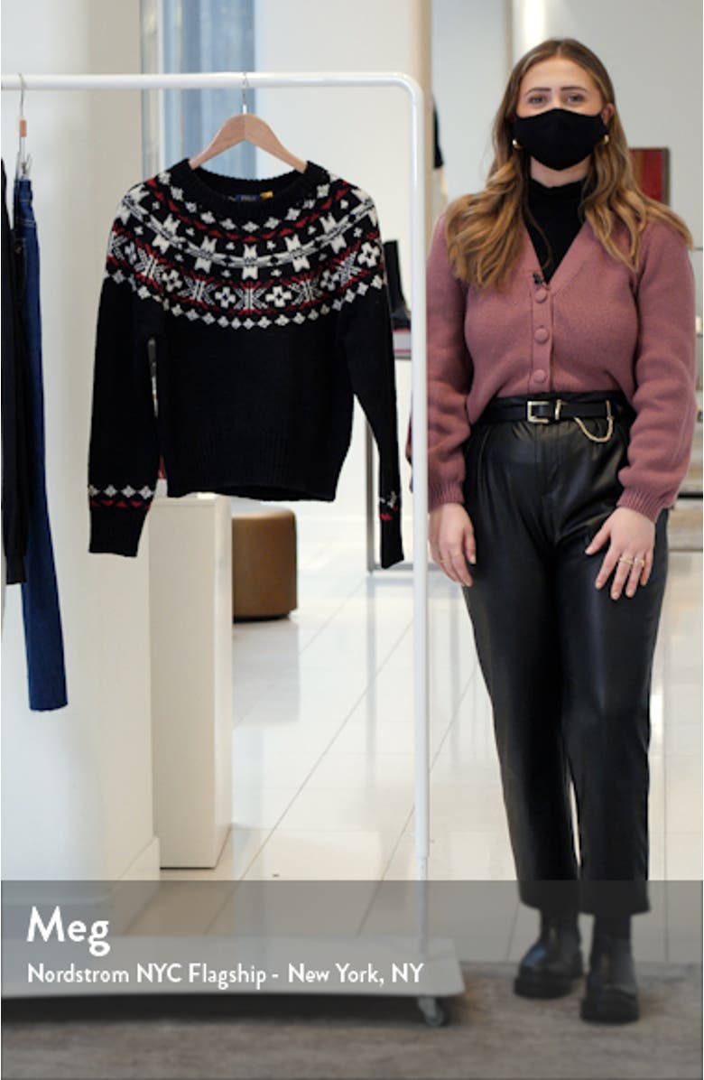 Fair Isle Wool Blend Sweater, sales video thumbnail