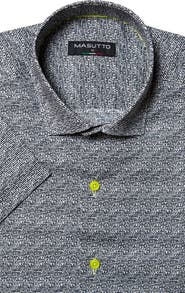 MASUTTO Trento Print Button-Up Short Sleeve Shirt