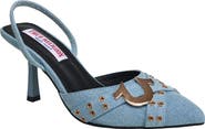True Religion Sade Metal Buckle Logo Heel