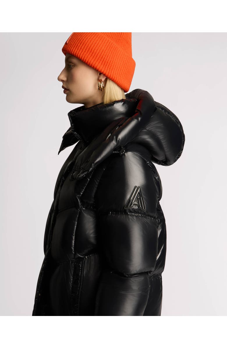 Alpenhaus Meribel Quilted Maxi Puffer with Removable Hood, Alternate, color, Black