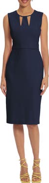 Donna Morgan Cutout Sheath Midi Dress