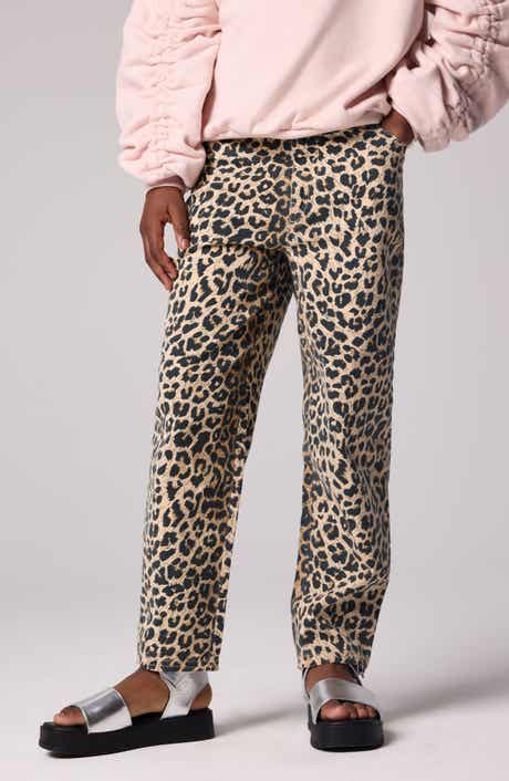 smALLSAINTS by ALLSAINTS Kids' Leopard Print Straight Leg Jeans